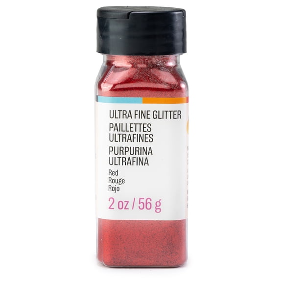 CousinDIY Extra Fine Glitter 2oz-Red
