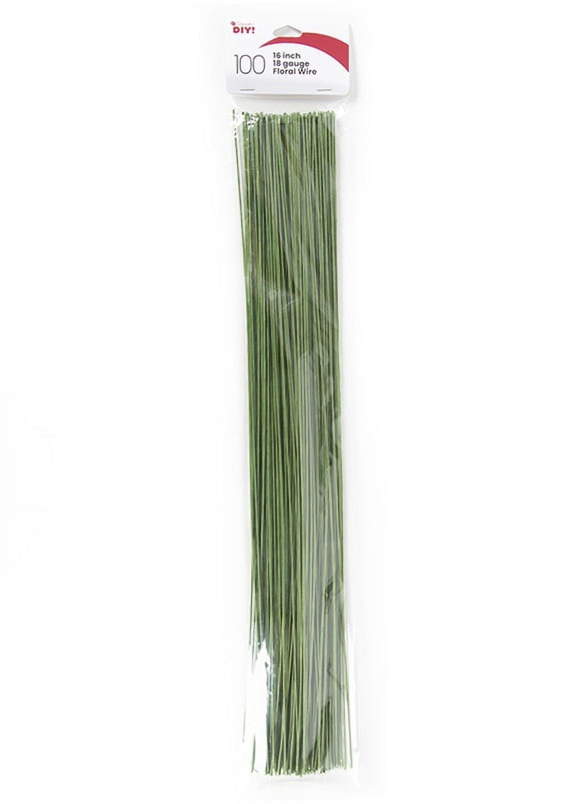 Floral Stem Wire 18 Green (Choose Size) USA Made