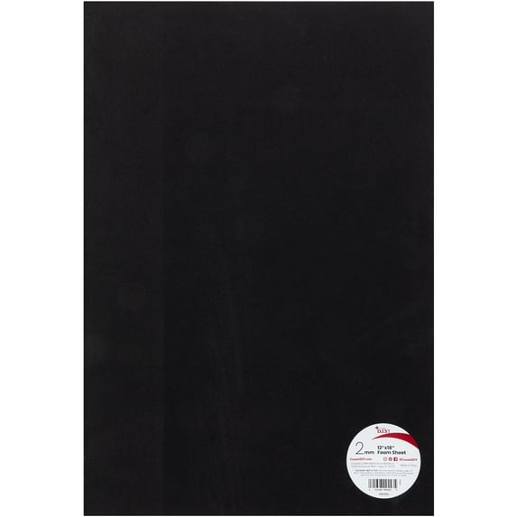 CousinDIY Foam Sheet 12"X18" 2mm-Black