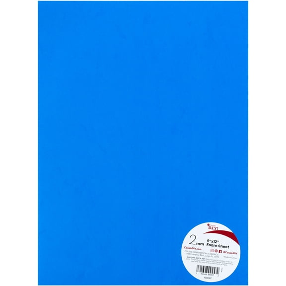 CousinDIY Foam Sheet 9"X12" 2mm-Royal Blue