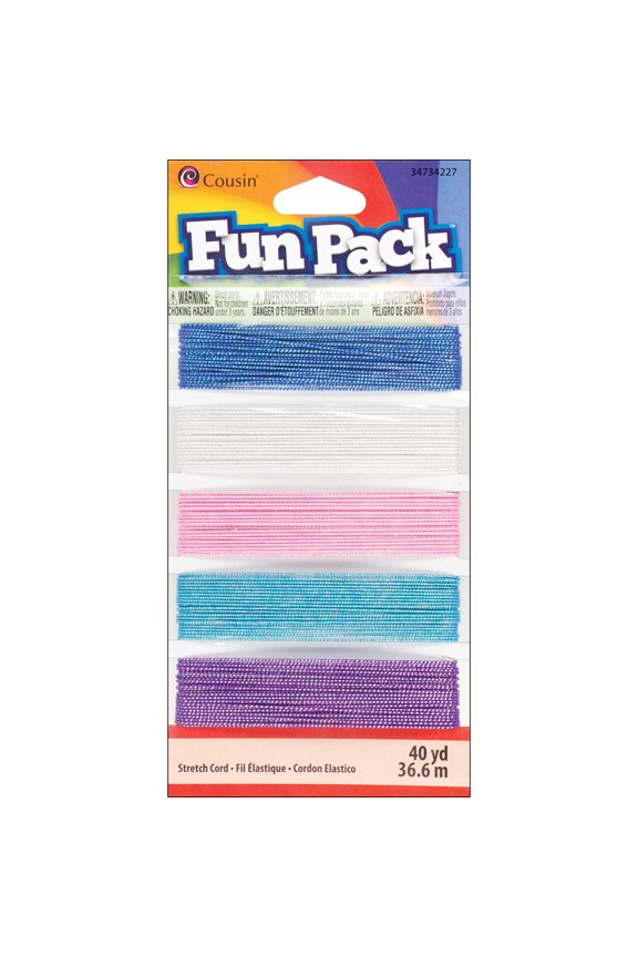 DIY Fun Pack Stretch Cord 25yd-Sparkle
