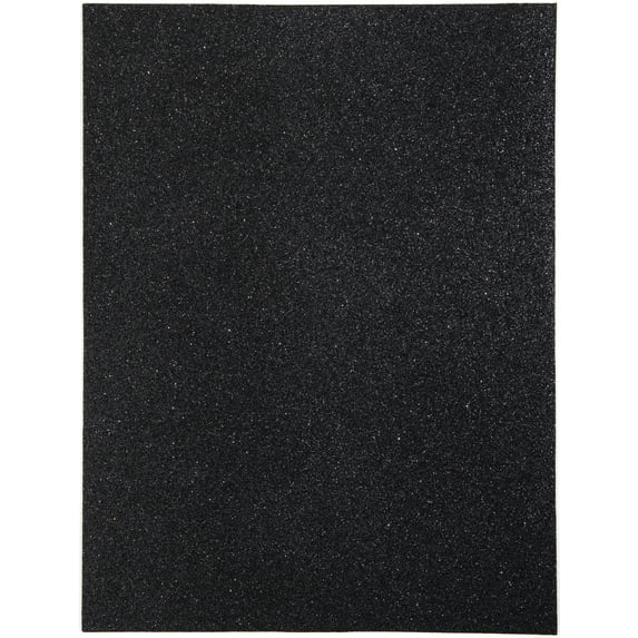 CousinDIY Glitter Foam Sheet 9"X12" 2mm-Black
