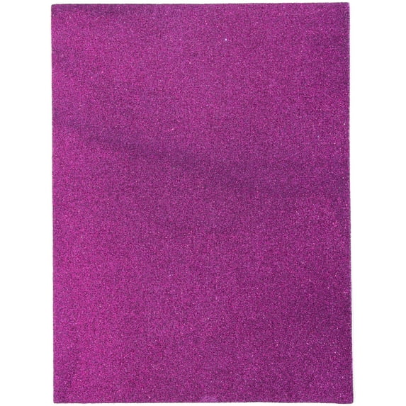 CousinDIY Glitter Foam Sheet 9"X12" 2mm-Purple