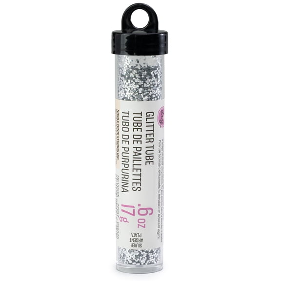CousinDIY Glitter Tube 0.6oz (17g)-Silver