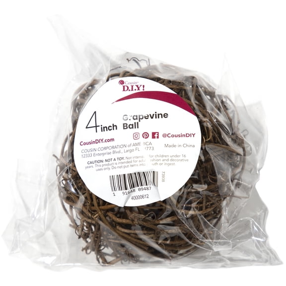 CousinDIY Grapevine Ball-4"