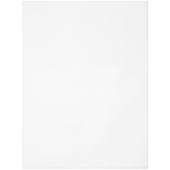 CousinDIY Perforated Plastic Canvas 14 Count 8.5"X11" 2/Pkg-White