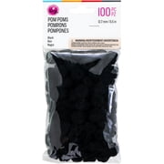 CousinDIY Pom-Poms .5" 100/Pkg-Black
