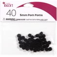 thumbnail image 1 of CousinDIY Pom-Poms 5mm 40/Pkg-Black, 1 of 2