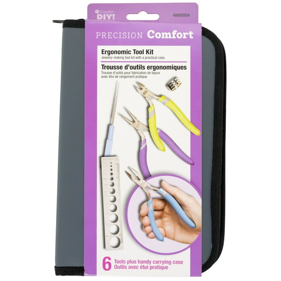 CousinDIY Precision Comfort Jewelry Making Tool Kit-6pcs
