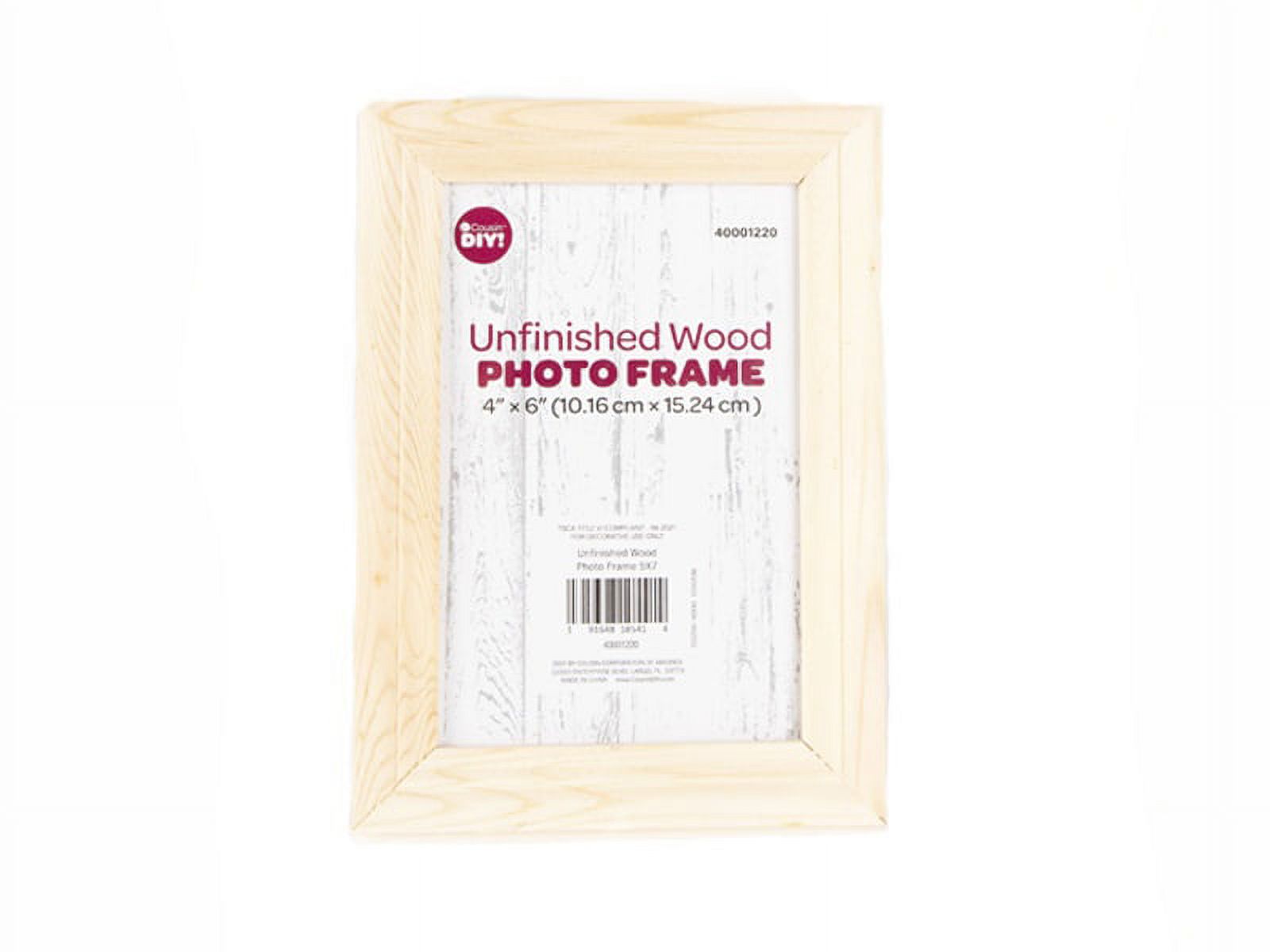 CousinDIY Unfinished Wood Photo Frame4"X6"