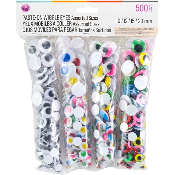 CousinDIY Wiggle Eyes Mega Assortment-Multi-Colored