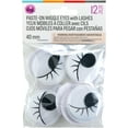 thumbnail image 1 of CousinDIY Wiggle Eyes With Lashes 40mm 12/Pkg-White, 1 of 1