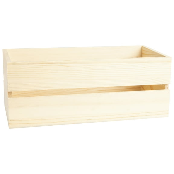 CousinDIY Wood CD Crate 5.8"X4.4"X11.5"-Natural