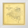 thumbnail image 1 of Cousins 26x26 White Modern Wood Framed Museum Art Print Titled - Gregg County Texas - Cousins 1874, 1 of 4