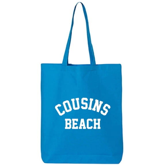 Cousins Beach Cotton Canvas Tote Bag