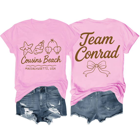 Cousins Beach Shirt Team Conrad T-Shirt Shell Beach Women Graphic Tees