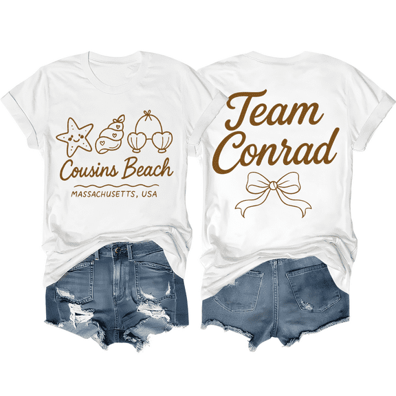 Cousins Beach Shirt Team Conrad T-Shirt Shell Beach Women Graphic Tees