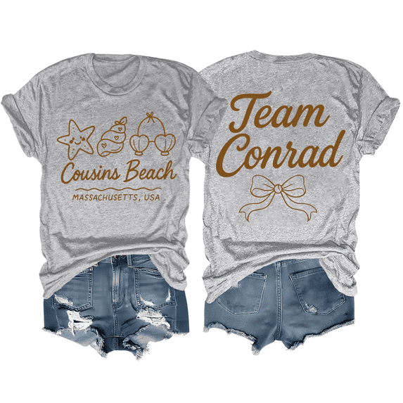 Cousins Beach Shirt Team Conrad T-Shirt Shell Beach Women Graphic Tees
