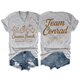 thumbnail image 1 of Cousins Beach Shirt Team Conrad T-Shirt V Neck Shell Beach Women Graphic Tees, 1 of 7
