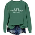 thumbnail image 1 of Cousins Beach Sweatshirt, Cousins Beach Crewneck, Unisex Printed Pattern Sweatshirt, 1 of 8