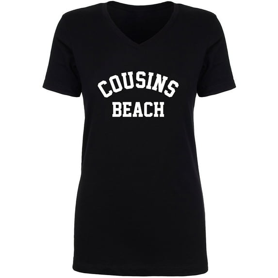 Cousins Beach Womens V-Neck T-Shirt