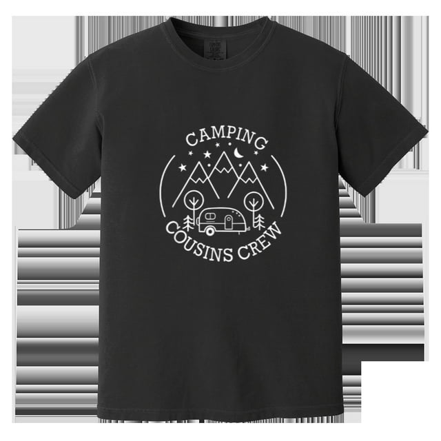 Cousins Camping Crew Comfort Color T shirt Family Reunion Theme for