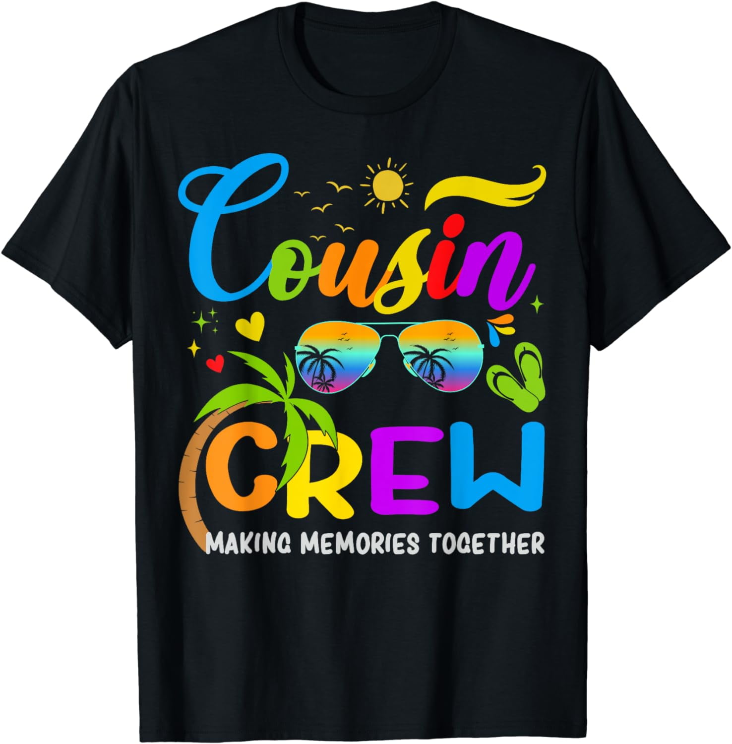 Cousins Crew Shirt Colorful Summer Vacation Cousin Kids T-Shirt ...