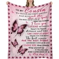 thumbnail image 1 of Cousins Gifts for Women, Cousin Blanket for Women, Gifts for Cousins Female, Best Cousin Gifts for Women, Cousins Make The Best Friends, to My Cousin Throw Blanket 60"X50", 1 of 6