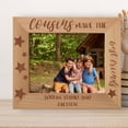 thumbnail image 1 of Cousins Make The Best Friends Personalized Wooden Frame-10" x 8" Brown Horizontal, 1 of 1