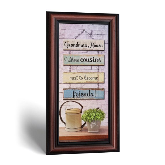 Cousins Picture Frame, Grandma's House Farmhouse Wall Art
