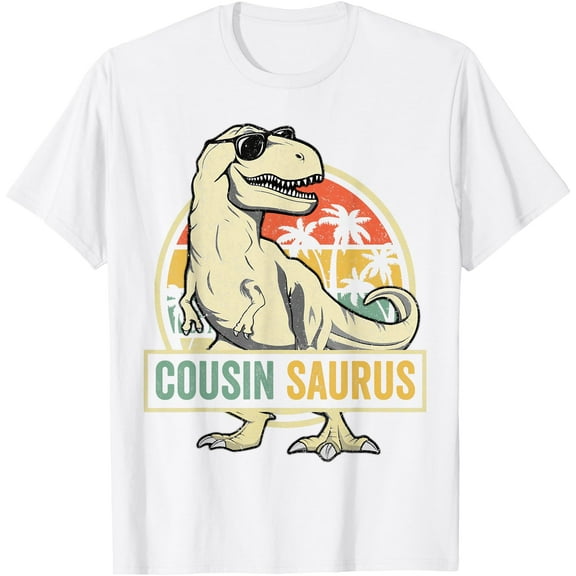 Cousinsaurus T Rex Dinosaur Cousin Saurus Boy Family Unisex T-Shirt for Men Women Kids