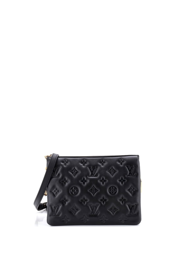 Coussin Bag Monogram Embossed Lambskin BB By Rebag