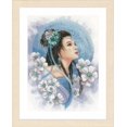 Couted Cross Stitch Lady i BL,
