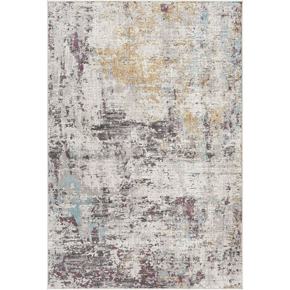 Couture CTU-2312 10' x 14' Rug Medium Gray/Ivory/Camel/Charcoal/Eggplant/Aqua