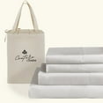 thumbnail image 1 of Couture Charm Authentic Heavy Quality 1000-TC Peruvian Pima Cotton King Size 4-Pcs Sheet Set Fits Upto 14-18" Deep Pocket (Solid, Silver Grey), 1 of 4