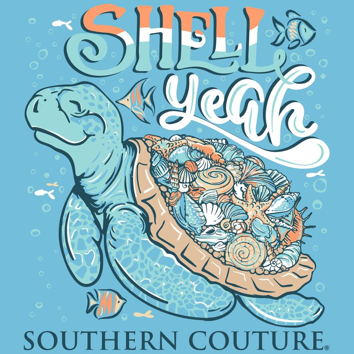 Couture Classic Shell Yeah Turtle T-Shirt - Walmart.com
