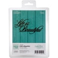 thumbnail image 1 of Couture Creations Every Day Sentiments Hotfoil Stamp-Life Is Beautiful 4.5"X2.3", 1 of 2