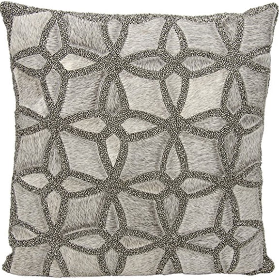 Couture Hide Grey Pewter Twinkle Pillow