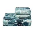 thumbnail image 1 of Couture Home Collection Bright Fun Bohemian Style Patchwork Quilt Set Coverlet Bedspread 3 Piece Set Teal, Queen, 1 of 8