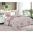 thumbnail image 1 of Couture Home Collection Bright Fun Bohemian Style Patchwork Quilt Set Coverlet Bedspread 3 Piece Set, 1 of 8
