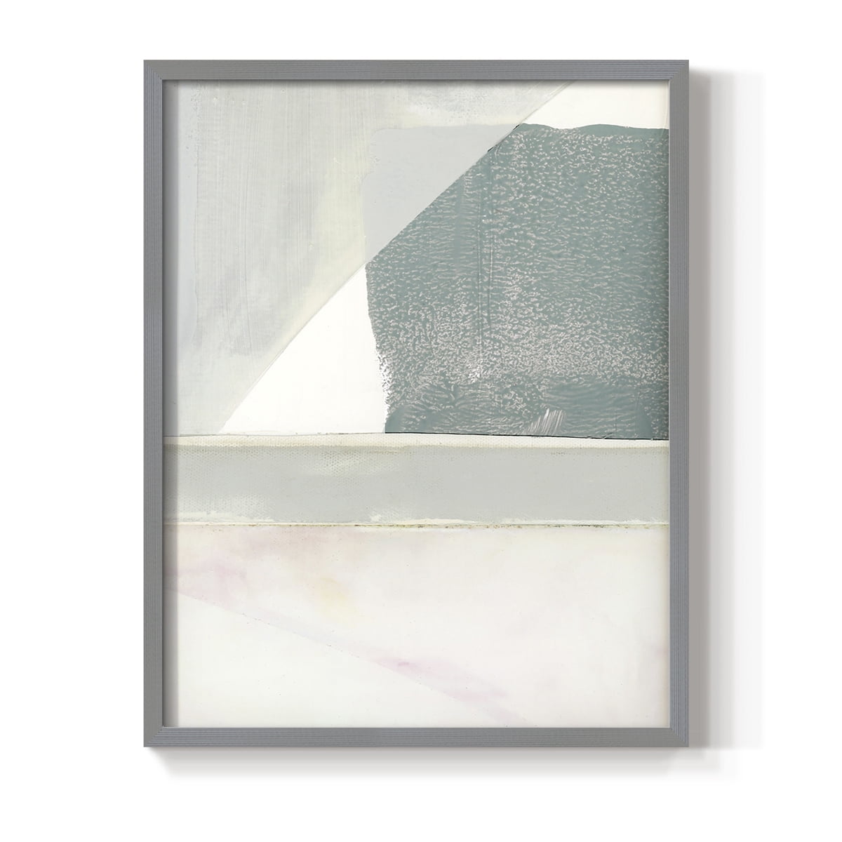 Couturier II Framed Print in Gray Solid Wood Framed Print No Nail Hanging