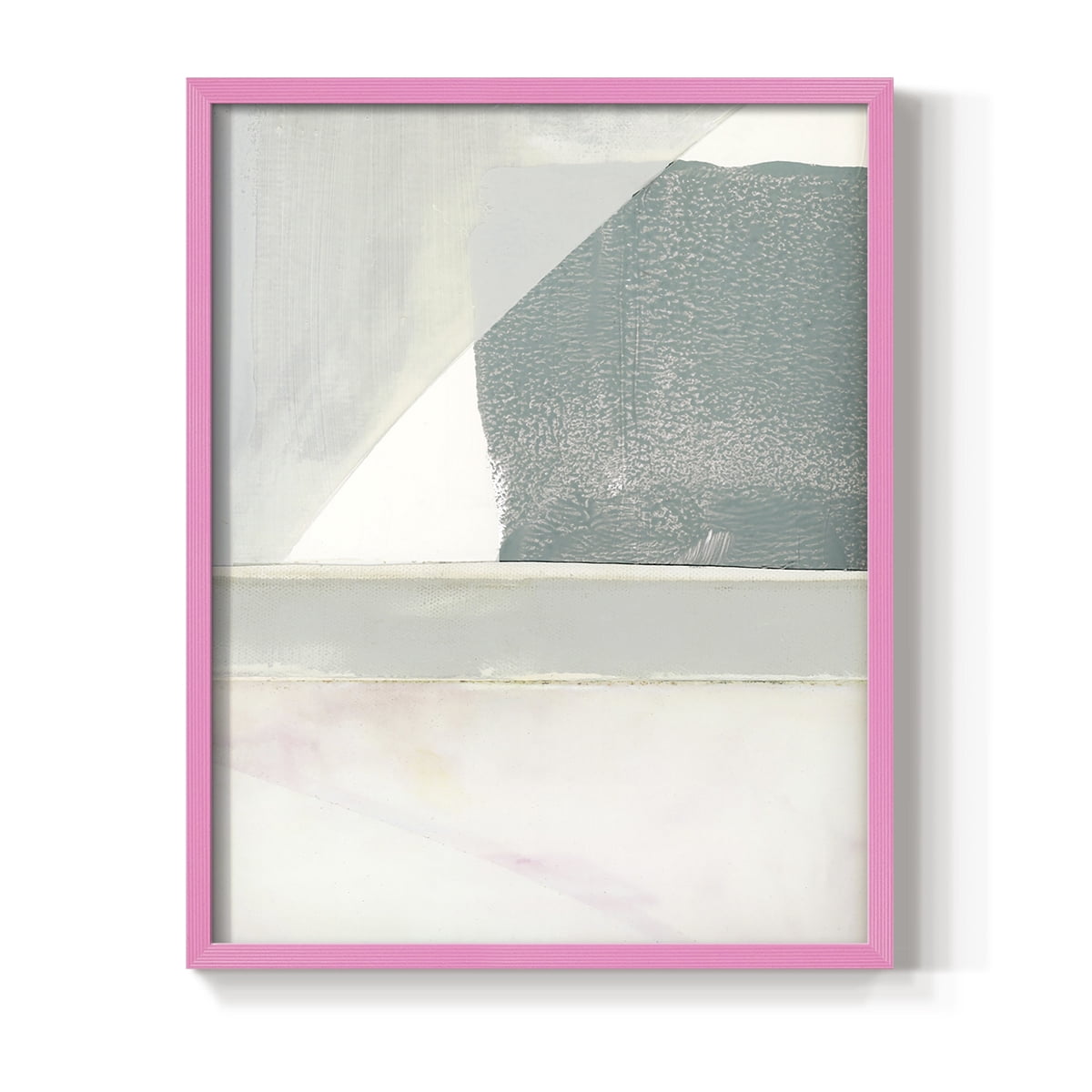 Couturier II Framed Print in Pink Solid Wood Framed Print No Nail Hanging
