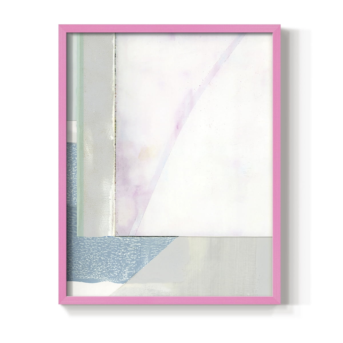 Couturier III Framed Print in Pink Solid Wood Framed Print No Nail Hanging