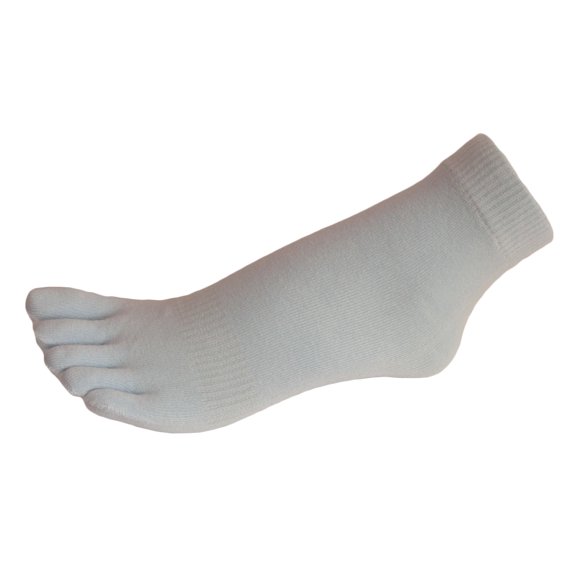 Couver 5 Finger Toes Ankle Toe Socks 1 Pair, Baby Blue, Small