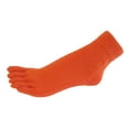 thumbnail image 1 of Couver 5 Finger Toes Ankle Toe Socks 1 Pair, Dark Orange, Large, 1 of 8