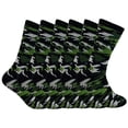 thumbnail image 1 of Couver Everyday Athletic Cushion Crew Training Socks, Green, 6 Pack, 1 of 1