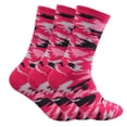 thumbnail image 1 of Couver Everyday Athletic Cushion Crew Training Socks, Pink, 3 Pack, 1 of 1
