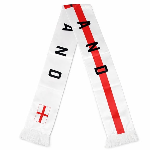 Couver Double Side Football Soccer Fan Scarf - Unisex Adult 100% Polyester For Championship Soccer Ball National Events, England