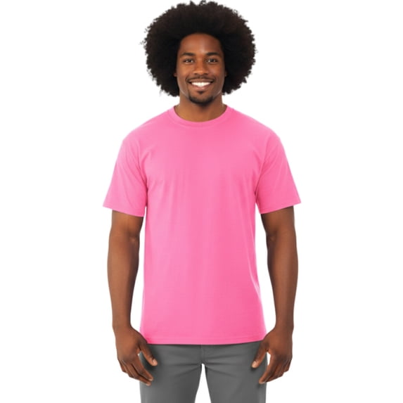COUVER Durable High Density Cotton Heavyweight T Shirt Azalea Large (Mens)