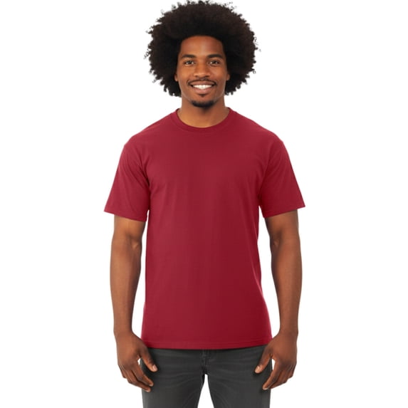 COUVER Durable High Density Cotton Heavyweight T Shirt Cardinal Small (Mens)